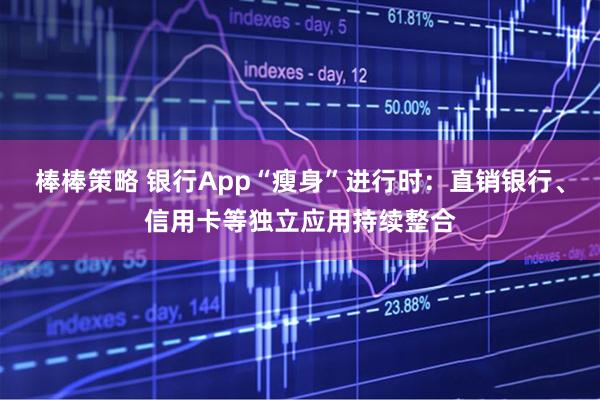 棒棒策略 银行App“瘦身”进行时：直销银行、信用卡等独立应用持续整合