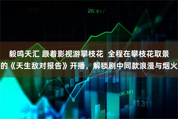 毅鸣天汇 跟着影视游攀枝花  全程在攀枝花取景的《天生敌对报告》开播，解锁剧中同款浪漫与烟火