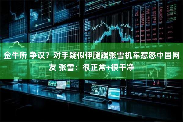 金牛所 争议？对手疑似伸腿踹张雪机车惹怒中国网友 张雪：很正常+很干净